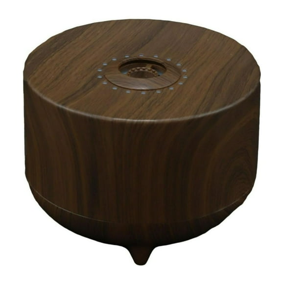 Candyl Oracle Crystal Ball Essential Oil Diffuser with Remote Control, 7.77 Fl Oz Tank, and Automated Timers (Dark Wood)