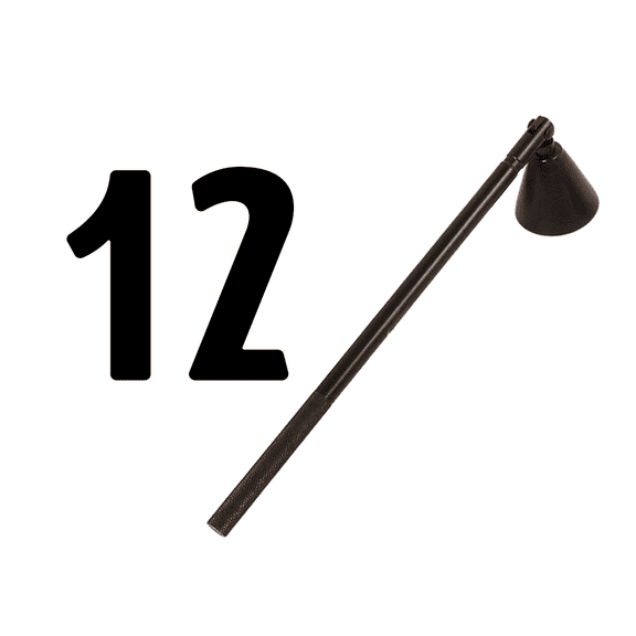 Candyl Snuff 2-in-1 Candle Snuffer & Wick Dipper - Black Case of 12
