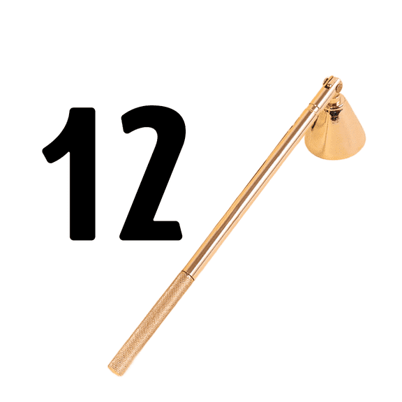 Candyl Snuff 2-in-1 Candle Snuffer & Wick Dipper - Black Case of 12