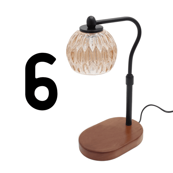 Candyl Warmer Crystal Black Case of 6 Wax Melting Lamps