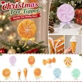 thumbnail image 1 of Candyland Christmas Decorations Orange Ice Cream Tree Top Ornament 5X4X1.5 Inch Indoor Christmas Decor for Home Table Party 1 Pack, 1 of 7
