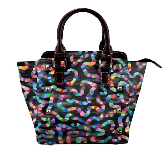 Candyland Experiment Rivet Fashion One-Shoulder Women's Handbag Tote Bag