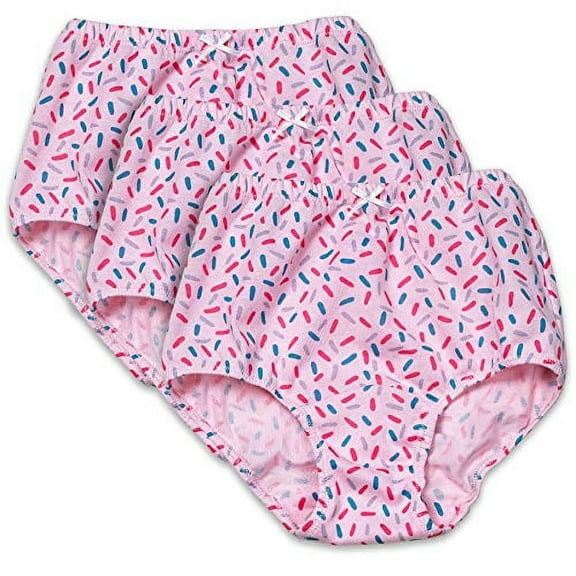 Candyland Girls Underwear, 3 Pack Full Cut Soft Cotton Panties (Little Girls & Big Boys)