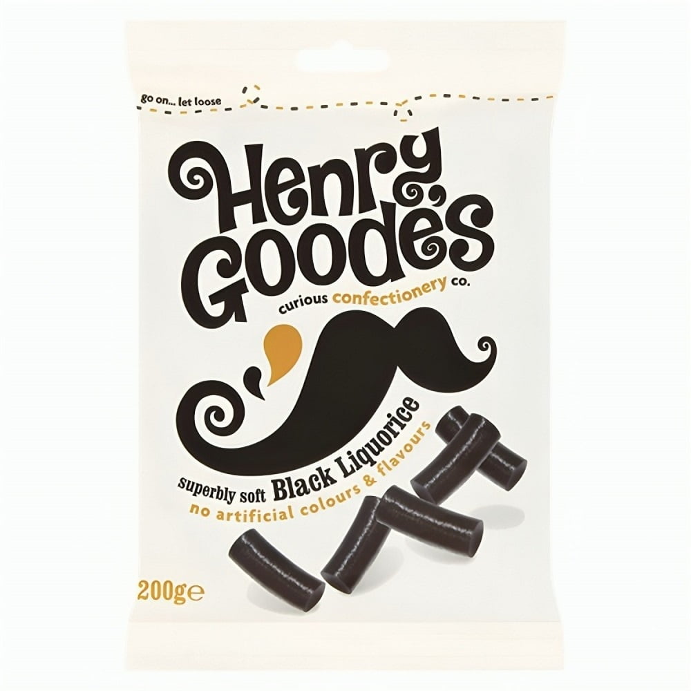 Candyland Henry Black Goodes Soft Liquorice 200g (Pack of 12)