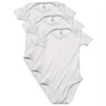 thumbnail image 1 of Candyland Solid 3 Pack White Short-Sleeve Onesies 100% Soft Cotton Baby's Undershirts (12 Months), 1 of 4