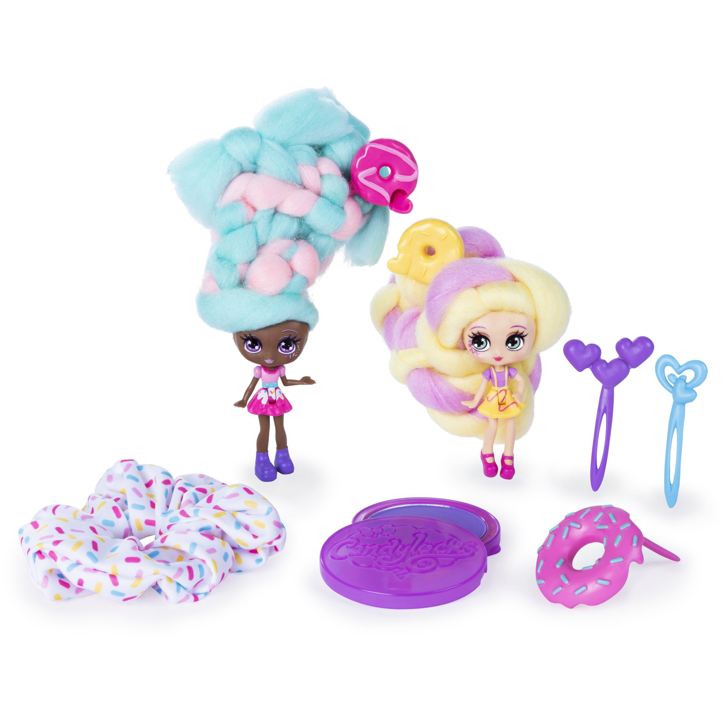 Candylocks, Bff 2-Pack, Jilly Jelly and Donna Nut, Scented Collectible  Dolls with Accessories