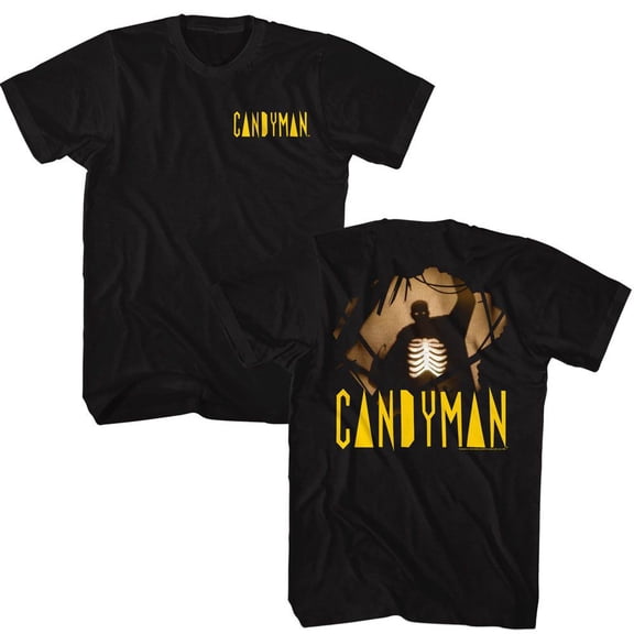 Candyman Silhouette Front And Back Black Adult T-Shirt ***F&B*** 2Xlt