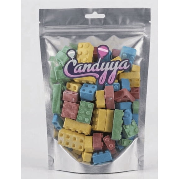 Candyya Candy Blocks Stackable Building Bricks Candy, Hard Candies Sweet and Fruity 10 oz