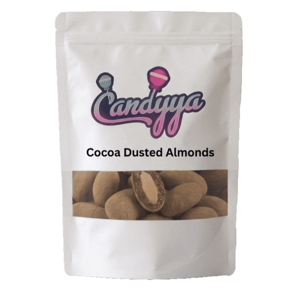 Candyya Cocoa Dusted Mocha Truffle Roasted Almonds Snacks 16 oz bag