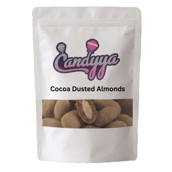 Candyya Almonds Roasted Milk Chocolate Flavor Cocoa Dusted Mocha Truffle Snacks 16 oz bag