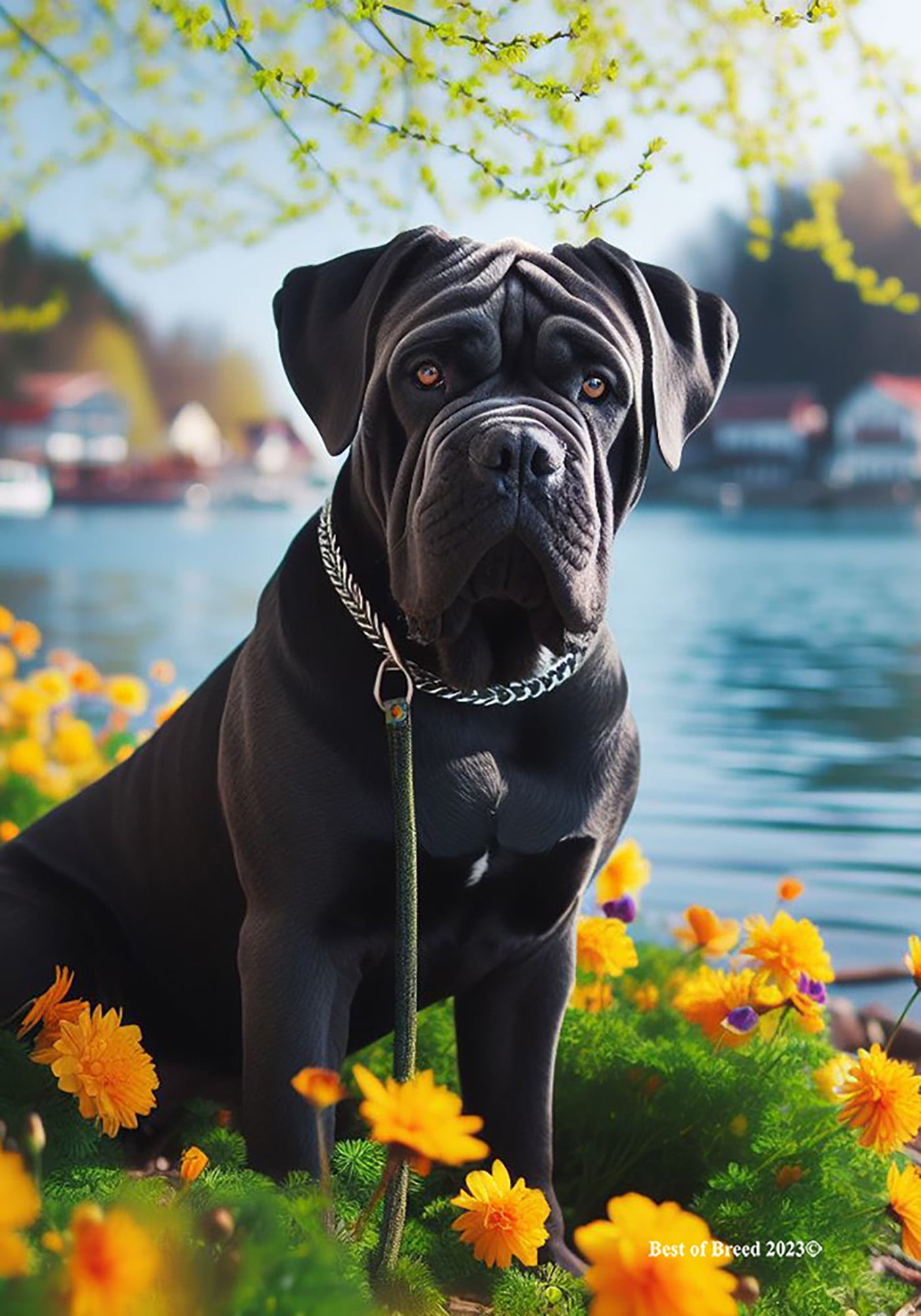 Cane Corso Black - Best of Breed DCR Spring House Flag - Walmart.com