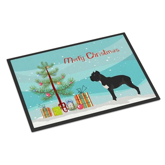 Cane Corso Christmas Indoor or Outdoor Mat - 18 x 27 in.