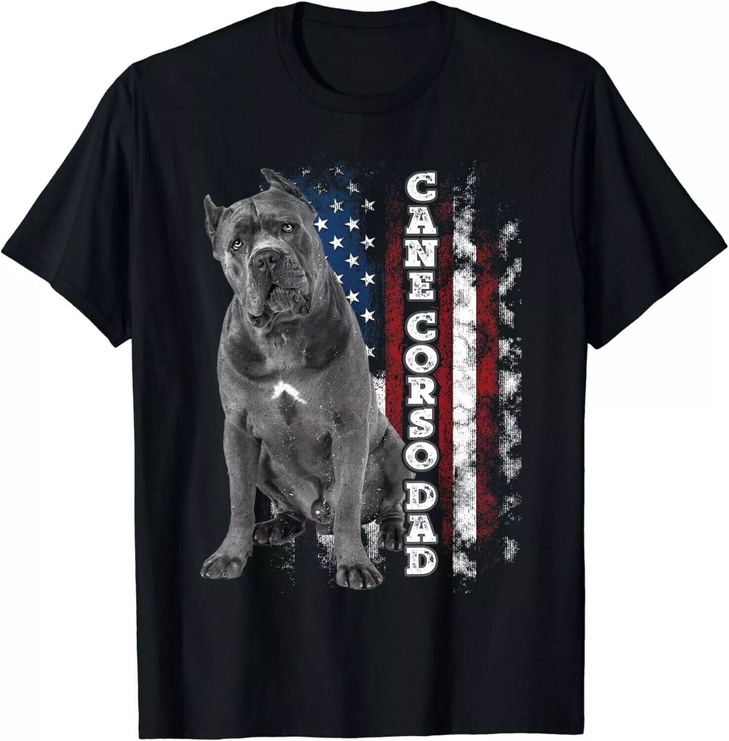 Cane Corso Dad_ Dog Owner Italian Mastiff USA American Flag Gift Unisex