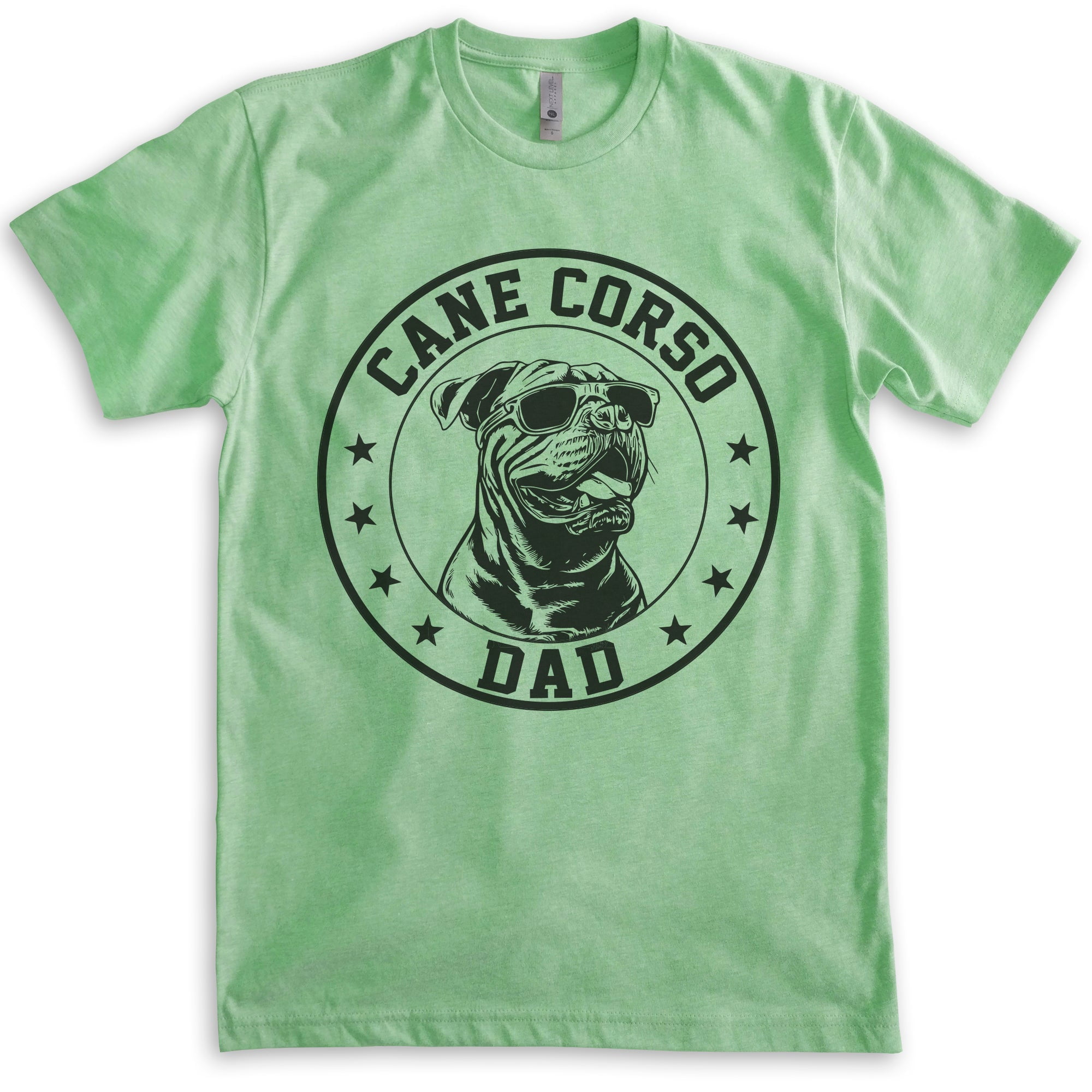 Cane Corso Dad, Unisex Men's Shirt, Cane Corso Owner, Funny Dog Dad Gift, Heather Apple Green