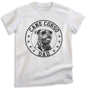 Cane Corso Dad, Unisex Mens Shirt, Cane Corso Owner, Funny Dog Dad Gift, Heather Ash, Medium