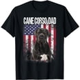 thumbnail image 1 of Cane Corso Dad With Proud American Flag Dog Lover T-Shirt, 1 of 5