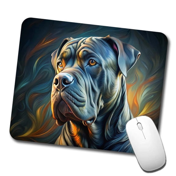 Cane Corso Dog Abstract Stylized Art Mouse Pad Low Profile Gaming Mat