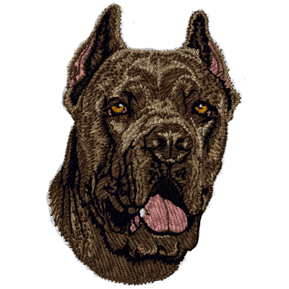 Cane Corso Dog Embroidered Patch 3" Iron on