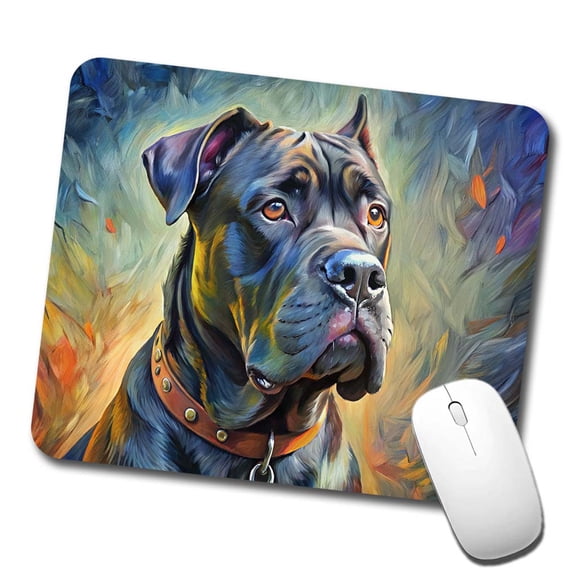 Cane Corso Dog Expressionism Art Mouse Pad Low Profile Gaming Mat