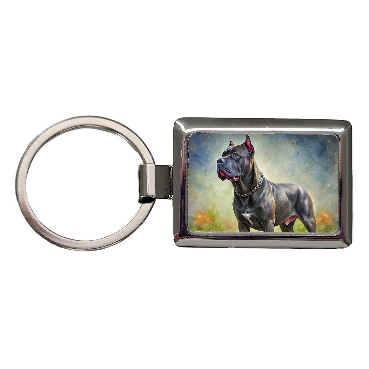 Cane Corso Dog Illustration Metal Rectangle Keychain - Walmart.com