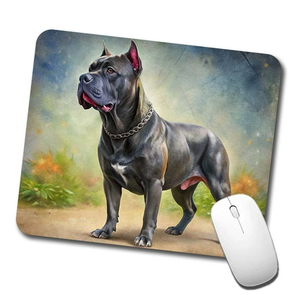 Cane Corso Dog Illustration Mouse Pad Low Profile Gaming Mat