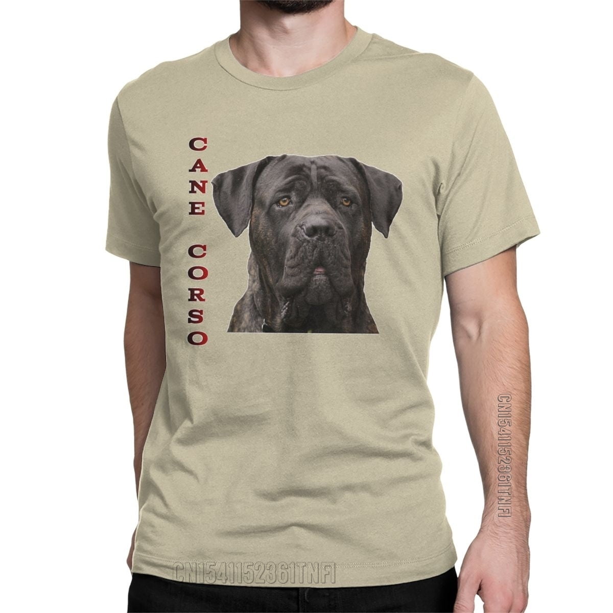 Cane Corso Dog Lovers Mastiff TShirts For Men Vintage 100 Cotton Tee
