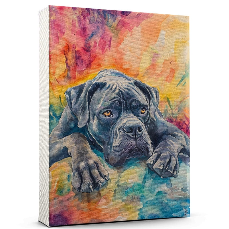 Cane Corso Dog Playing Climbing Wall Canvas – Cane Corso Canvas Art for ...