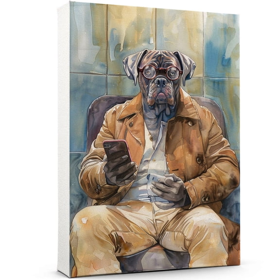 Cane Corso Dog Poster Print Bathroom Decor - Cane Corso Dog Canvas Wall Art For Bedroom Decor - Home Decor Wall - Gifts For Women