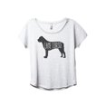 thumbnail image 1 of Cane Corso Dog Silhouette Women's Fashion Slouchy Dolman T-Shirt Tee Heather White 3X-Large, 1 of 3