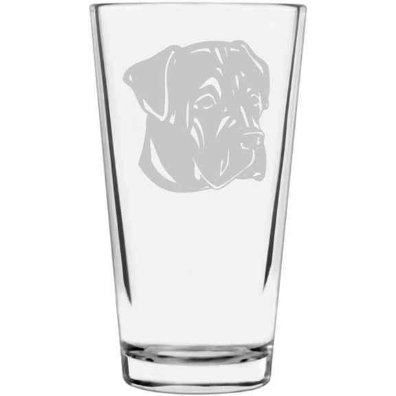 Cane Corso Dog Themed Etched All Purpose 16oz Libbey Pint Glass