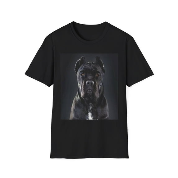 Cane Corso Dog Unisex Softstyle T-Shirt, Black dog shirt, Dog clothing