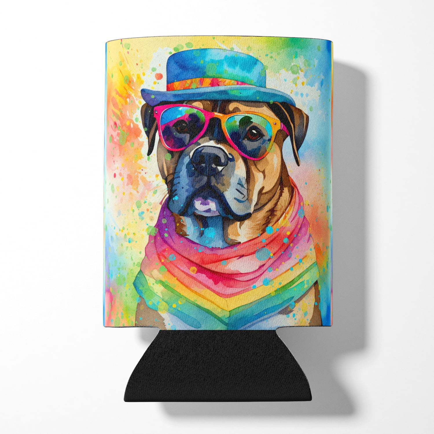 Cane Corso Hippie Dawg Can or Bottle Hugger 3 in x 5 in