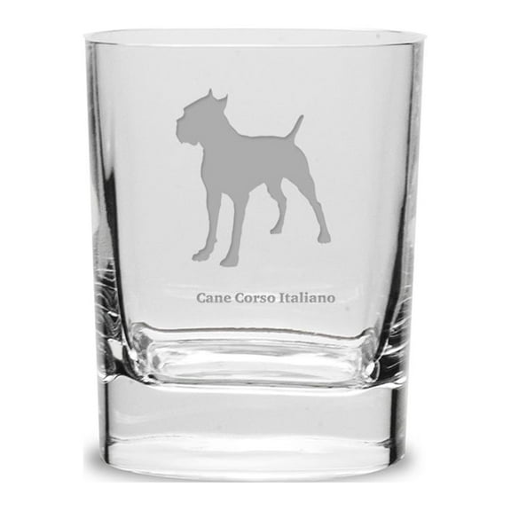 Cane Corso Italiano Luigi Bormioli 11.75 oz Square Round Double Old Fashion Glass