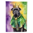 thumbnail image 1 of Cane Corso King of Mardi Gras Garden Flag 11.25 in x 15.5 in, 1 of 5