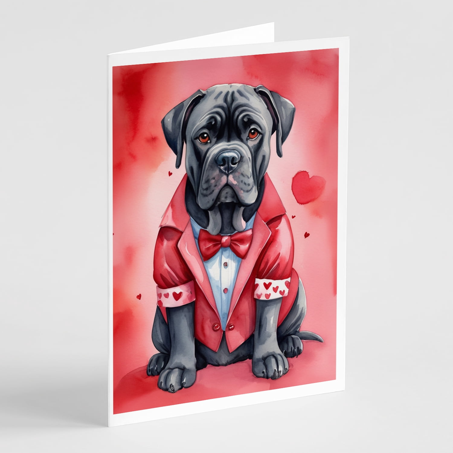 Cane Corso My Valentine Greeting Cards Pack of 8 7 in x 5 in