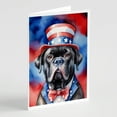 thumbnail image 1 of Cane Corso Patriotic American Greeting Cards Pack of 8 7 in x 5 in, 1 of 34