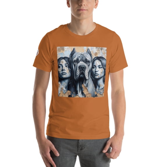 Cane Corso Peeling paint Unisex t-shirt (Toast, XS)