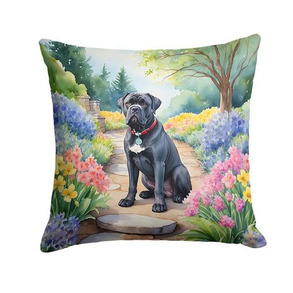 Cane Corso Spring Path Throw Pillow 18 in x 18 in