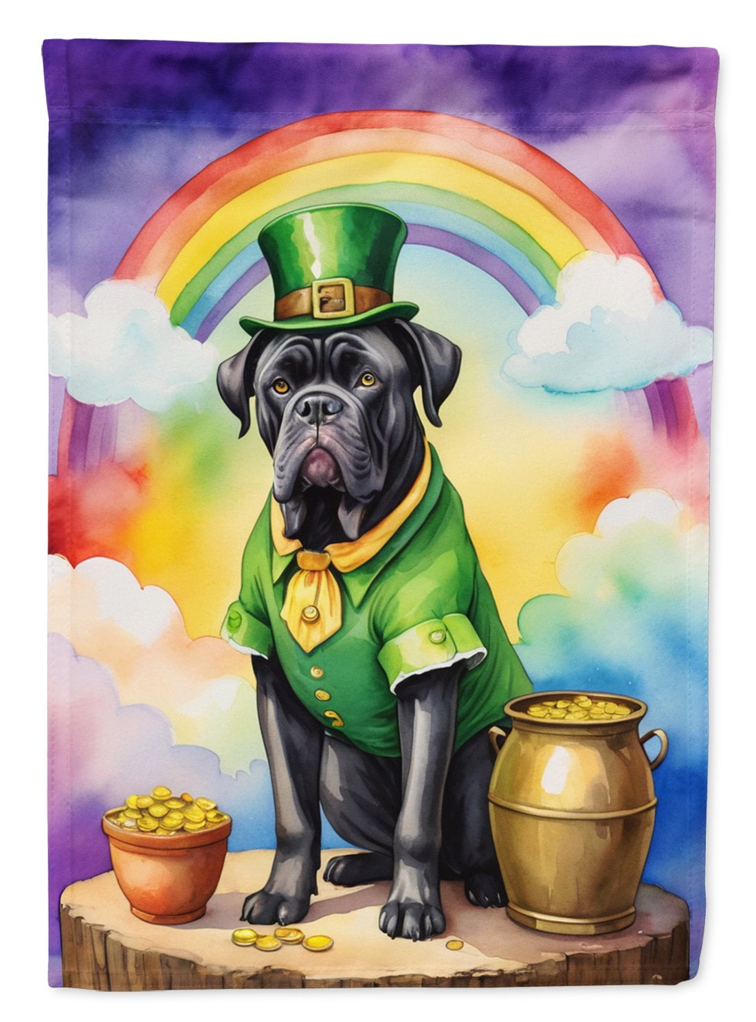 Cane Corso St Patrick's Day House Flag 28 in x 40 in