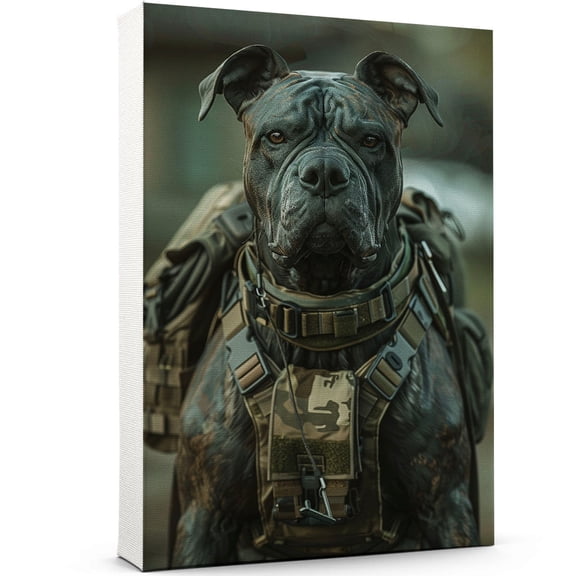 Cane Corso Wall Art Soilder Dog Posters - Cane Corso Dog Canvas Wall Art For Bedroom Decor - Home Decor Wall - Gifts For Women