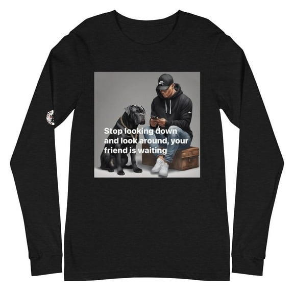 Cane Corso friend is waiting Unisex Long Sleeve Tee (2XL)