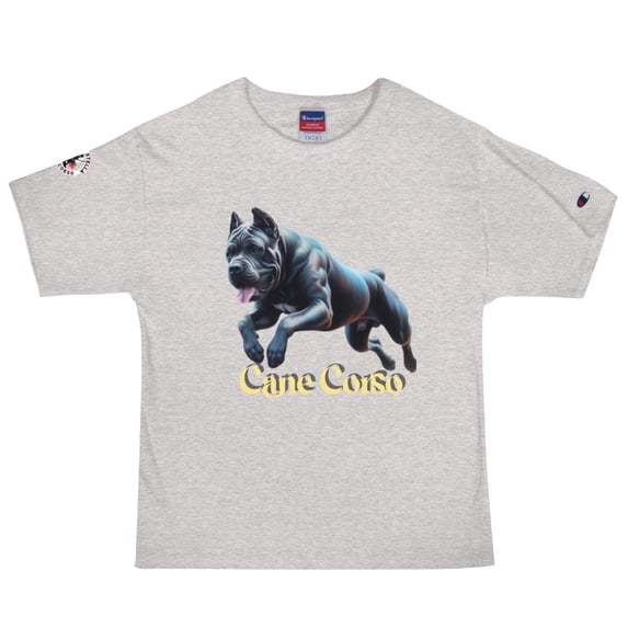 Cane Corso jumping Champion T-Shirt (Oxford Grey Heather, S)
