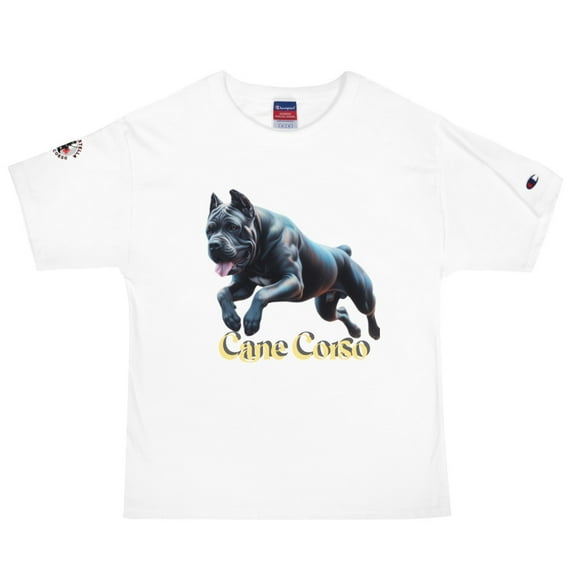 Cane Corso jumping Champion T-Shirt (White, L)