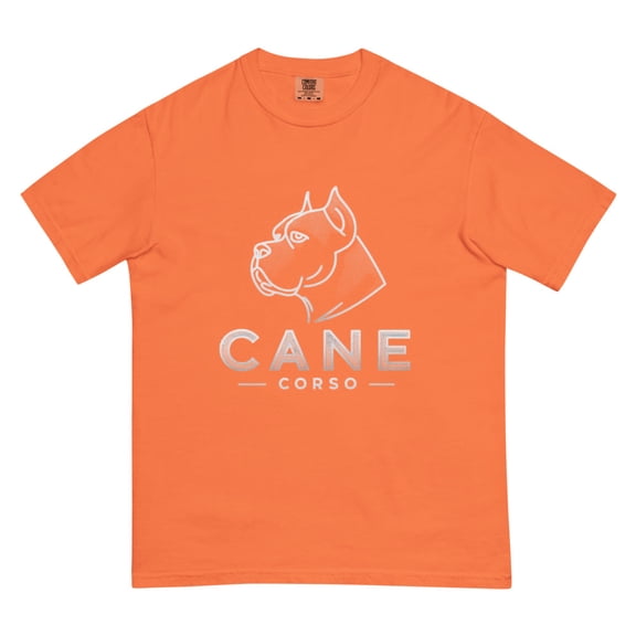 Cane Corso silo tee Unisex garment-dyed heavyweight t-shirt (Burnt orange, XL)