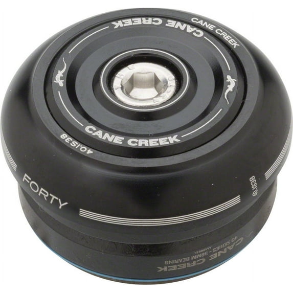 Cane Creek 40 IS38/25.4 IS38/26 Short Cover Headset, Black