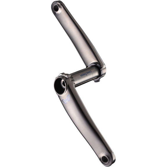 Cane Creek eeWings All-Road Titanium Crankset - 170mm, 8-Bolt Direct Mount, 30mm Spindle, Brushed Titanium