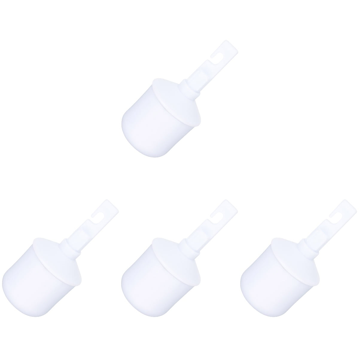 Cane Head for The Blind Rubber Pad Compact Crutch Tips Accessories Feet Child Toddler 4 Pieces White