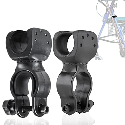 Cane Holder for Drive Rollator,Walker,Wheelchair - Universal Crutches Stick Bracket Accessories,1.1" ID,2 Pcs