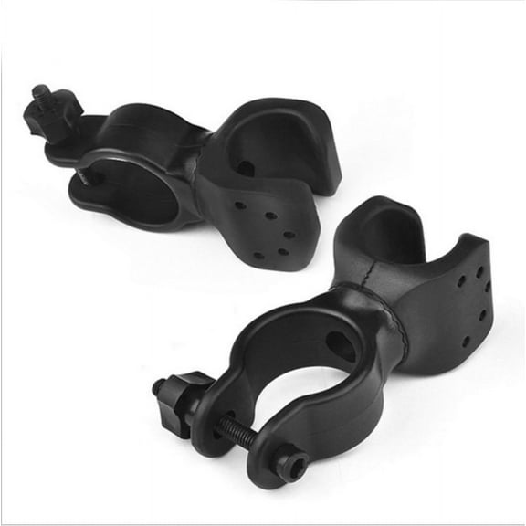 Cane Holder for Drive Rollator, Walker, Wheelchair Universal Crutches Stick Bracket Accessories 2.5cm( 2 Pcs,black)