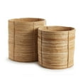 thumbnail image 1 of Cane Rattan Round Tree Baskets, Set Of 2, 1 of 4
